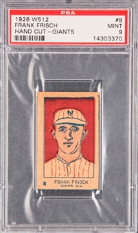 1926 W512 Strip Cards #8 Frank Frisch - PSA MINT 9
